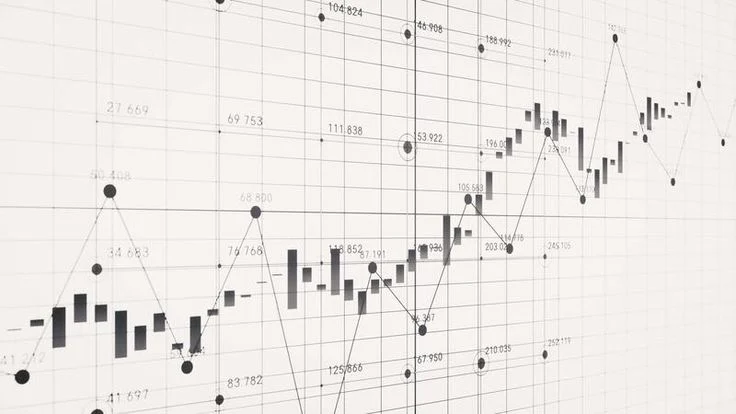 An illustrative time-series chart showing observations and changes over time; this is supplied artwork, not a research result.